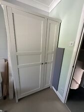white 2 door wardrobe for sale  CORBY