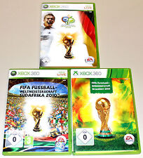 3 XBOX 360 FIFA WELTMEISTERSCHAFT 2006 2010 2014 DEUTSCHLAND BRASILIEN SÜDAFRIKA, usado comprar usado  Enviando para Brazil