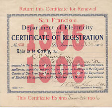 Rare 1905 electricians for sale  San Francisco