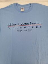 NWOT MAINE LOBSTER FESTIVAL 2007 Volunteer shirt Adult M for sale  Shipping to South Africa