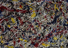 Pintura fina única - Composición expresiva de goteo, firmada por Jackson Pollock con certificado de autenticidad segunda mano  Embacar hacia Mexico