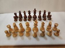 Piezas de ajedrez madera ponderada 3,5" King segunda mano  Embacar hacia Argentina