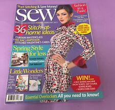 Sew magazine february for sale  PETWORTH
