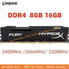 Memória RAM DIMM 288 pinos Kingston HyperX FURY DDR4 8GB 16GB 2400 2666 3200 desktop comprar usado  Enviando para Brazil