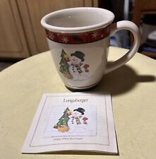 Longaberger snowman mug for sale  Erie