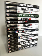 PSP Lot 15 Games MLB MADDEN NBA LIVE FIFA Complete CIB Manual Tested Works!!!, used for sale  Shipping to South Africa