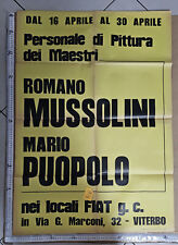 Manifesto pittura romano usato  Viterbo