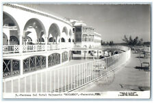 Cartão postal foto 1957 Terraza Del Hotel Balneario Mocambo Veracruz México RPPC comprar usado  Enviando para Brazil