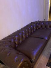 Brown sofa three for sale  DARTFORD