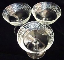 Champagne saucers.three. cockt for sale  NEWARK