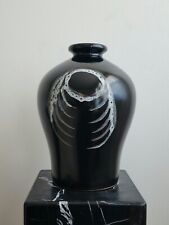 Usado, Jarrón de cerámica vintage MCM Black Fat Lava Alemania 1960 segunda mano  Embacar hacia Argentina