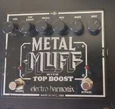 Electro-Harmonix EHX Metal Muff distorção com pedal de guitarra Top Boost, usado comprar usado  Enviando para Brazil