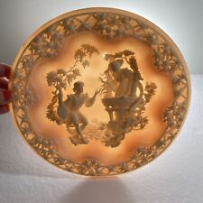 Renaissance Shakespeare Romeo & Juliet Collectible Incolay Pink Plate VTG 1988, used for sale  Shipping to South Africa