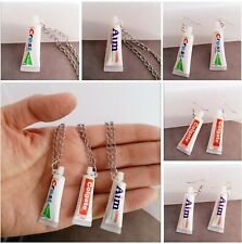 Novelty toothpaste earrings for sale  LONDON
