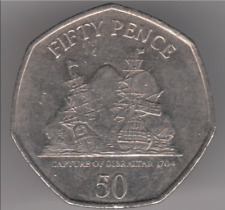 Gibraltar 50p pence for sale  DUKINFIELD