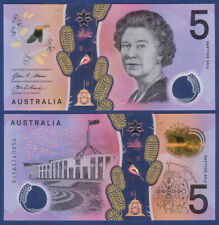 Begagnade, AUSTRALIEN / AUSTRALIA 5 Dollars (2016) Polymer UNC P. 62 Queen Elisabeth II till salu  Toimitus osoitteeseen Sweden