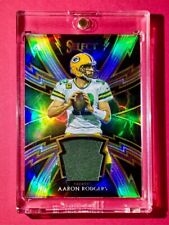 Aaron Rodgers Prata SELECT PRIZM Player Usado Packers Jersey Swatch # 56/99, usado comprar usado  Enviando para Brazil