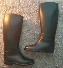 Used, Toggi Kudu Horse Riding Boots UK 4 Eur 37 Black Rubber Equestrian Long Lined  for sale  Shipping to South Africa