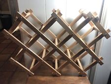 Used, COLLAPSABLE Wood Wine Rack STURDY WOOD Round Crosspieces for sale  Shipping to South Africa