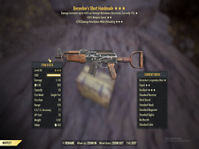 [PC] Rifle hecho a mano Fallout76 Berserker's/tasa de fuego más rápida/250 resistencia al daño segunda mano  Embacar hacia Argentina