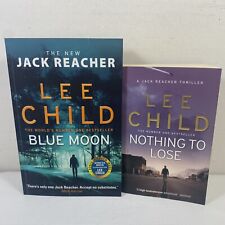 Lote 2 Lee Child- Nothing to Lose & Blue Moon Brochura Thriller Crime Mistério comprar usado  Enviando para Brazil