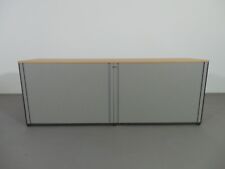 Dobergo Aktenschrank Sideboard 2 OH Holzdekor Buche Querrollo B 200 H 72 T 48 cm gebraucht kaufen  Bornheim