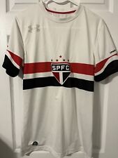 Usado, Kit de futebol Sao Paulo SPFC Under Amour Jersey masculino camisa branca pequena 2016 comprar usado  Enviando para Brazil