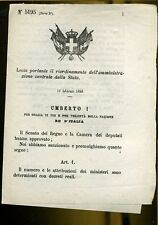 1888 regio decreto usato  Zeccone