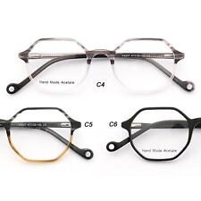 47mm Retro Polygon Eyeglass Frames Full Rim Spectacles Glasses for Men Women for sale  Shipping to South Africa