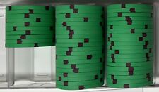Paulson Top Hat And Cane Poker Chips 50 Count Day Green With Maroon Edge Spots for sale  Shipping to South Africa