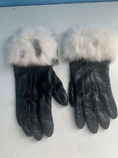 gloves women black leather s for sale  Grosse Pointe