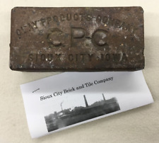 Tijolo lembrança Sioux City, Iowa - Clay Products Company CPC 5 comprar usado  Enviando para Brazil