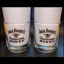 JUEGO de 2 vasos de vaso de miel Jack Daniels Tennessee de roca de whisky de abeja 🙂 segunda mano  Embacar hacia Argentina