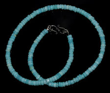 Collar de 12" hebras de piedra preciosa azul natural de ópalo azul natural cuentas de neumáticos redondos de 6 mm segunda mano  Embacar hacia Argentina