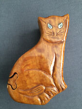 Cat shaped carved for sale  TONBRIDGE