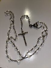 VINTAGE ITALY CRYSTAL GLASS IHS PRAYER BEADS  for sale  COALVILLE
