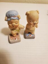 Vintage Pig Figurines on Scales Enesco 1981 for sale  Lovington