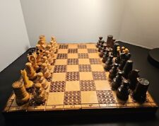 Hand carved chess for sale  Somerset