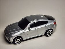 Coche diecast diecast de juguete Maisto BMW X6 plateado 1:64 de 4 puertas cupé vehículo de coleccionista beemer, usado segunda mano  Embacar hacia Argentina