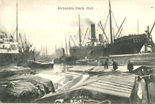 1920s postcard Ferry Boat paddle steamer approaching Victoria Pier Hull, used for sale  Shipping to South Africa