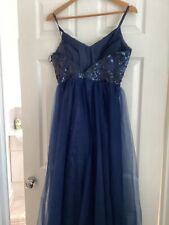Blue sequinned prom for sale  BRISTOL
