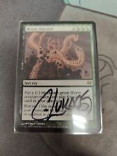 Used, 1x Signed MP Worm Harvest Magic The Gathering Rare for sale  Shipping to South Africa