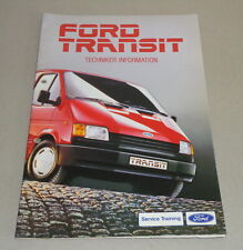 Tecnico Informazioni Servizio Training Formazione Introduzione Ford Transit '86 segunda mano  Embacar hacia Argentina