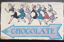 Chocolate metal retro for sale  BRAINTREE