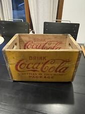 Vintage Coca-Cola Wooden Crate 6ct. Bottles In This Handy Package 1943 Stamped for sale  Shipping to South Africa