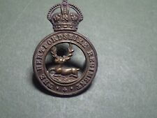 Cap badge hertfordshire for sale  PLYMOUTH