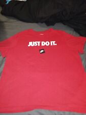 Camisa Nike masculina vermelha manga curta branca Just Do It , usado comprar usado  Enviando para Brazil