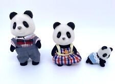 Używany, Calico Critters Cloverleaf Corners Wilder Panda Bears Mieszana partia 3 figurek na sprzedaż  Wysyłka do Poland