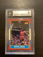 1986-87 Fleer Basketball #57 Michael Jordan RC Rookie BGS 9 With Center 9.5 for sale  South El Monte