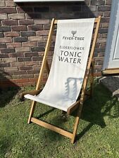 Branded Fever-Tree Deckchair. Hardwood Frame With Canvas Sling.Garden.Pub 🍹🍸 for sale  Shipping to South Africa